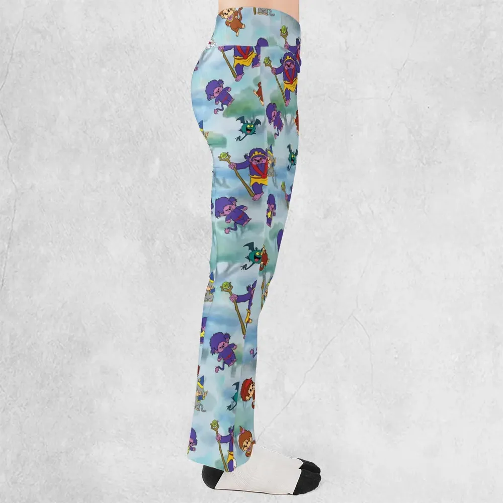 Monchhichis Cartoon Characters Flare Leggings - 2