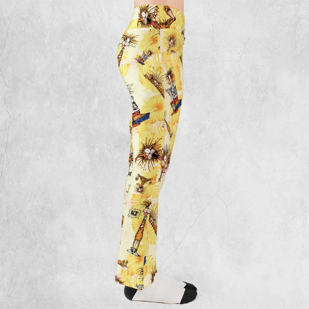 Bill The Cat Bloom County Flare Leggings - 2