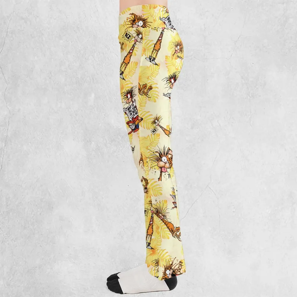 Bill The Cat Bloom County Flare Leggings - 3