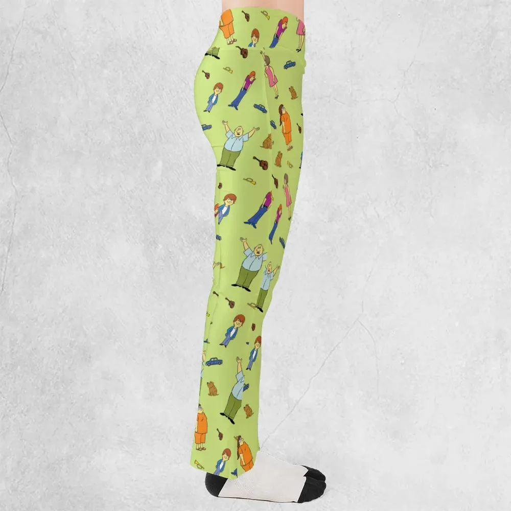 Wait Till Your Father Gets Home Characters Flare Leggings - 2
