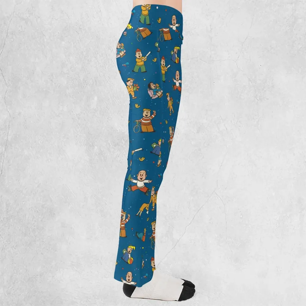 Cartoon Throwback The Little Lulu Show Flare Leggings - 2