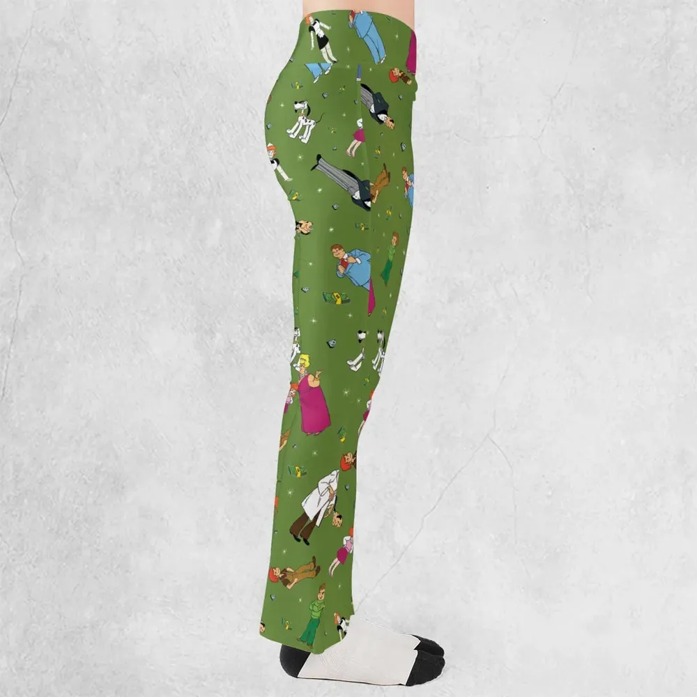 Money Comes To Me Easily Richie Rich Flare Leggings - 2