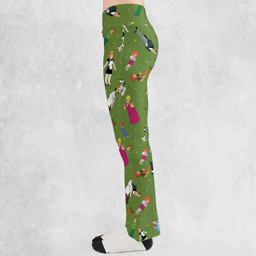 Money Comes To Me Easily Richie Rich Flare Leggings - 3