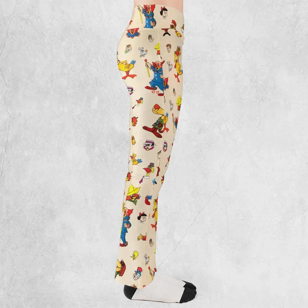 Bozo The Clown And Friends Flare Leggings - 2