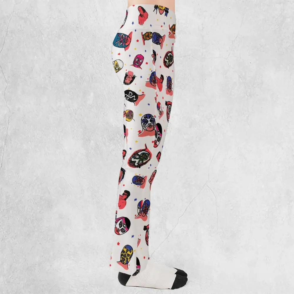 Lucha Libre Wrestling Flare Leggings - 2