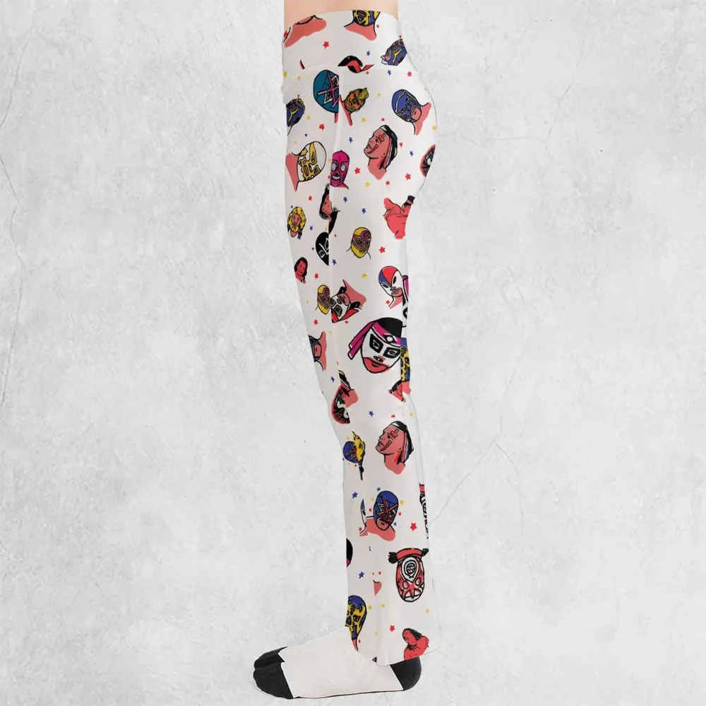 Lucha Libre Wrestling Flare Leggings - 3