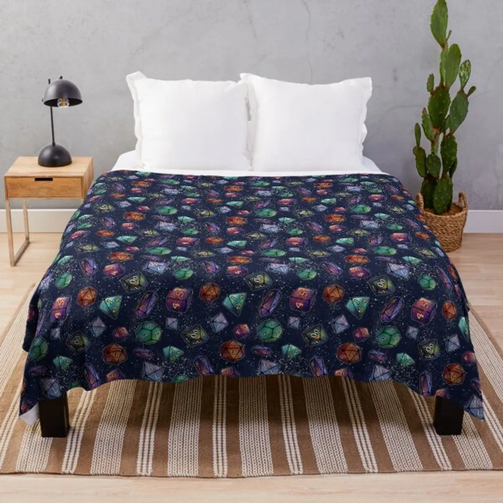 Galaxy Of Dices Fleece Blanket - 1