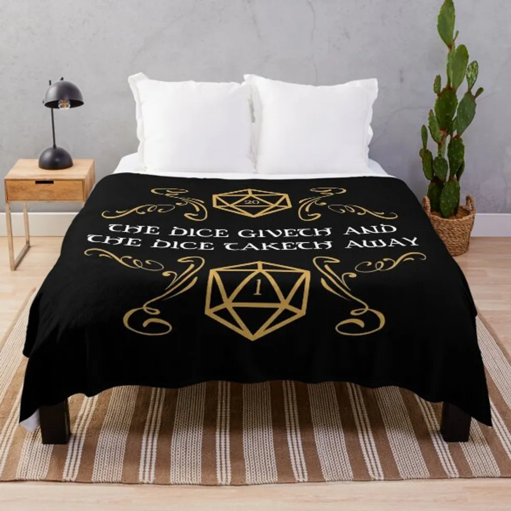 The Dice Giveth Taketh Away Fleece Blanket - 1