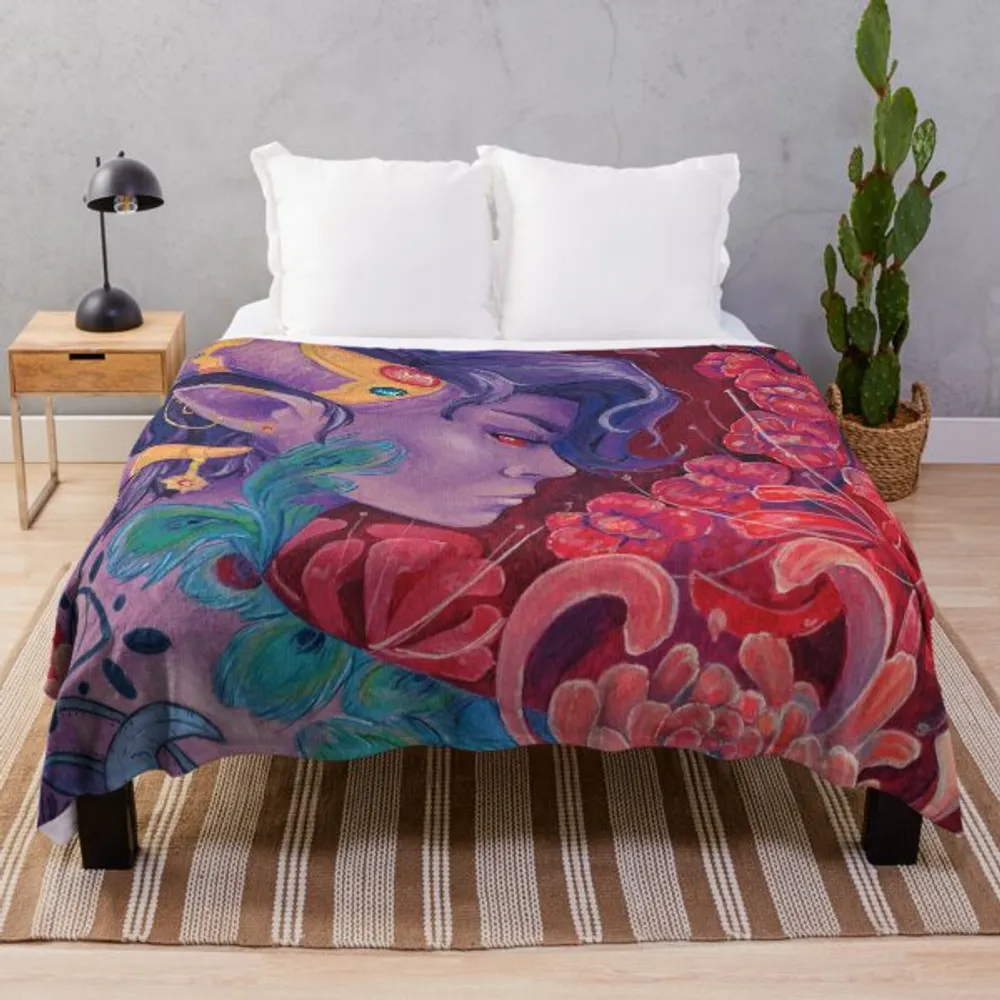 Mollymauk Tealeaf Fleece Blanket 2 - 1