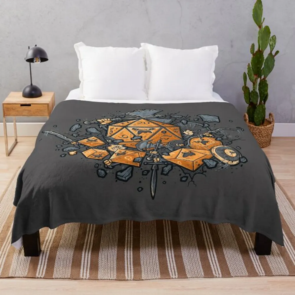 Diceborn Rise Of The Natural 20 Fleece Blanket - 1
