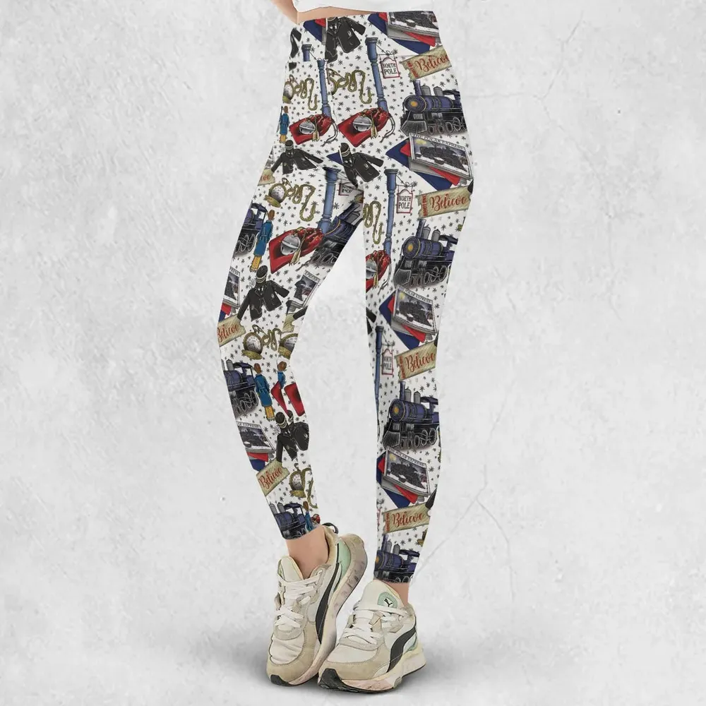 The Polar Express Christmas Movie Legging - 2