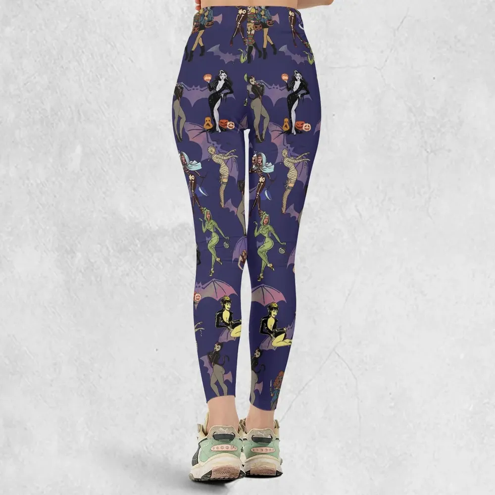 Horror Pin Up Girls Legging - 3