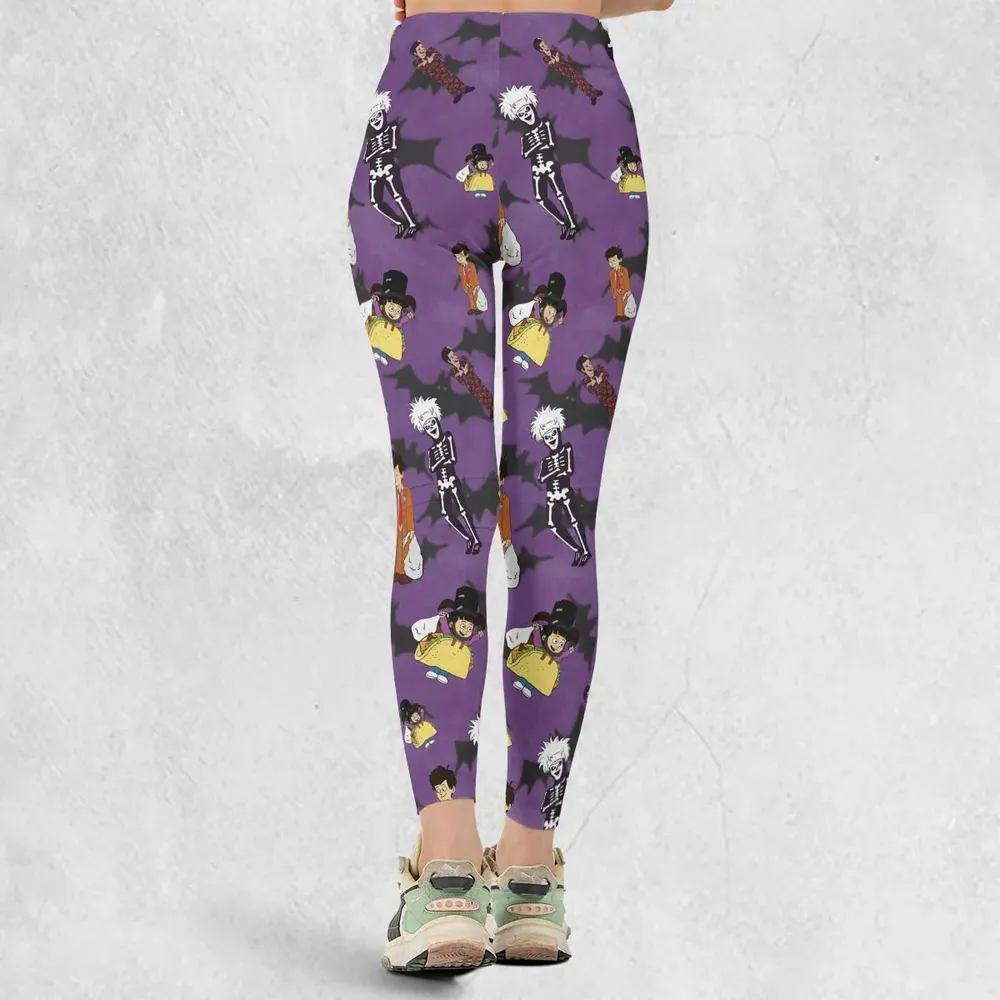 SNL David S. Pumpkins Animated Special Legging - 3