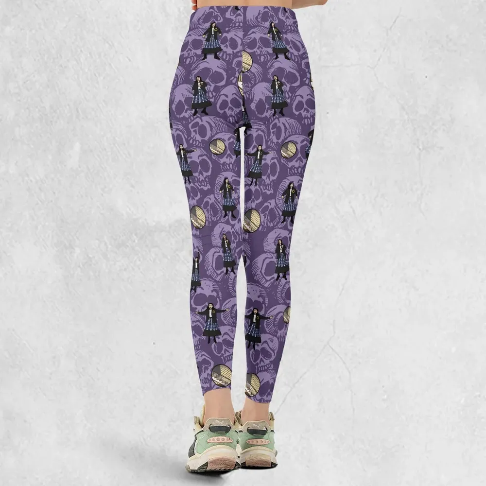 Lydia Deetz Dances To Jump In The Line Beetlejuice Legging - 3