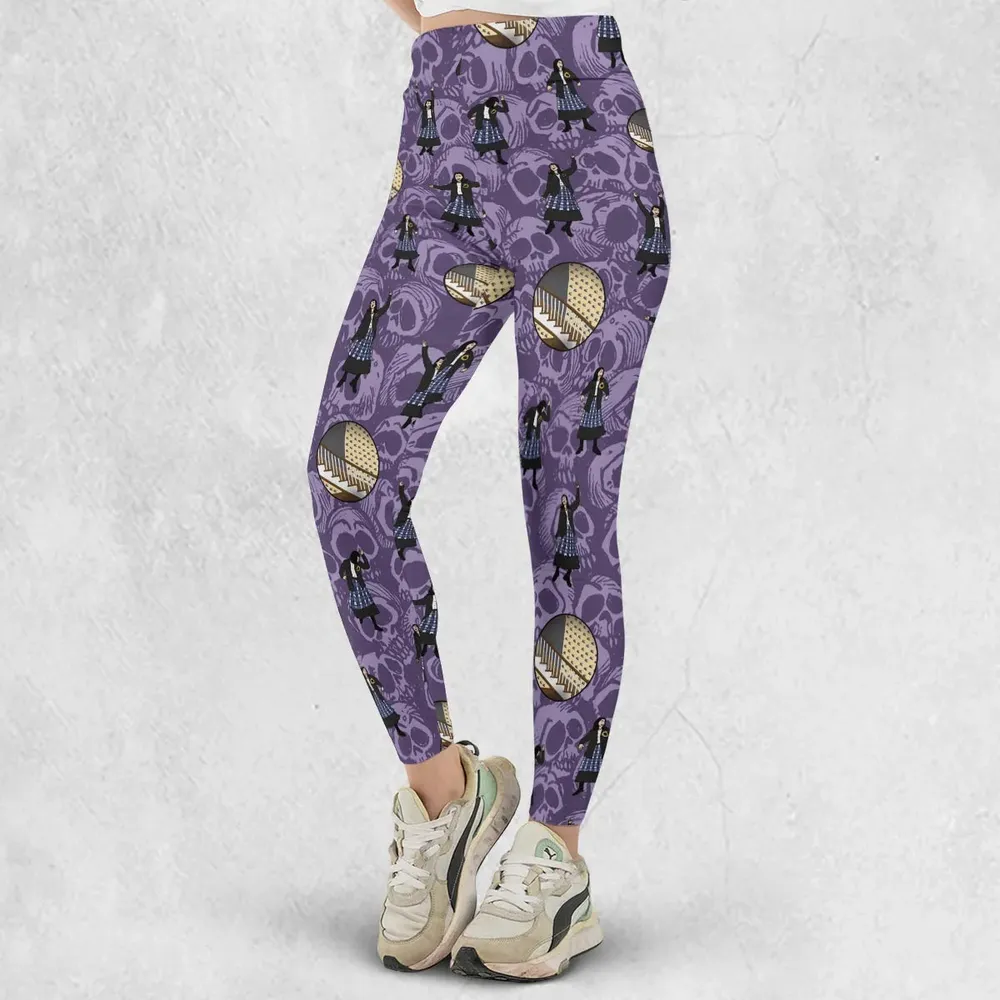 Lydia Deetz Dances To Jump In The Line Beetlejuice Legging - 2