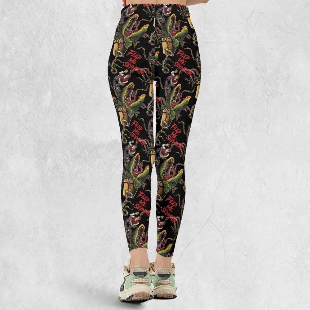 Feed Me Seymour Horror Little Shop Legging - 3