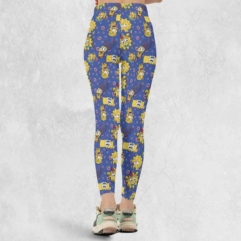 Trippy Simpsons Melting Legging - 3