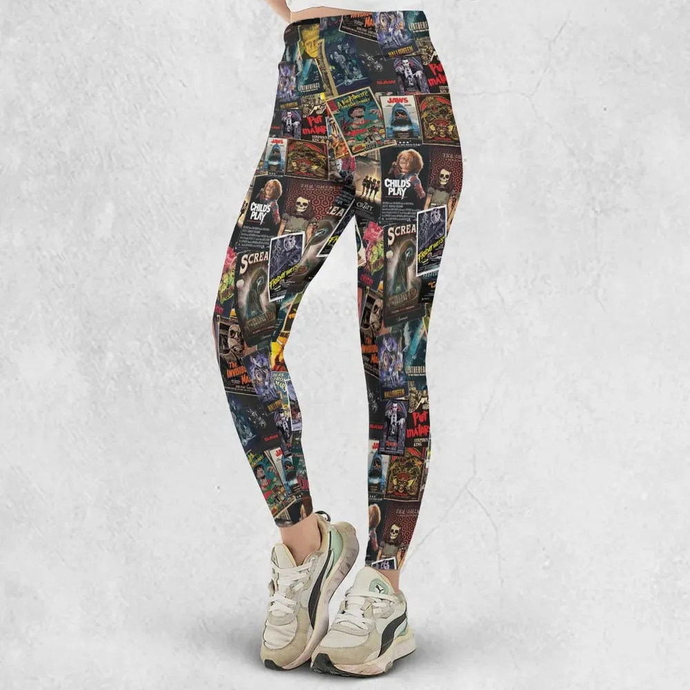 Vintage Horror Pattern Legging - 2