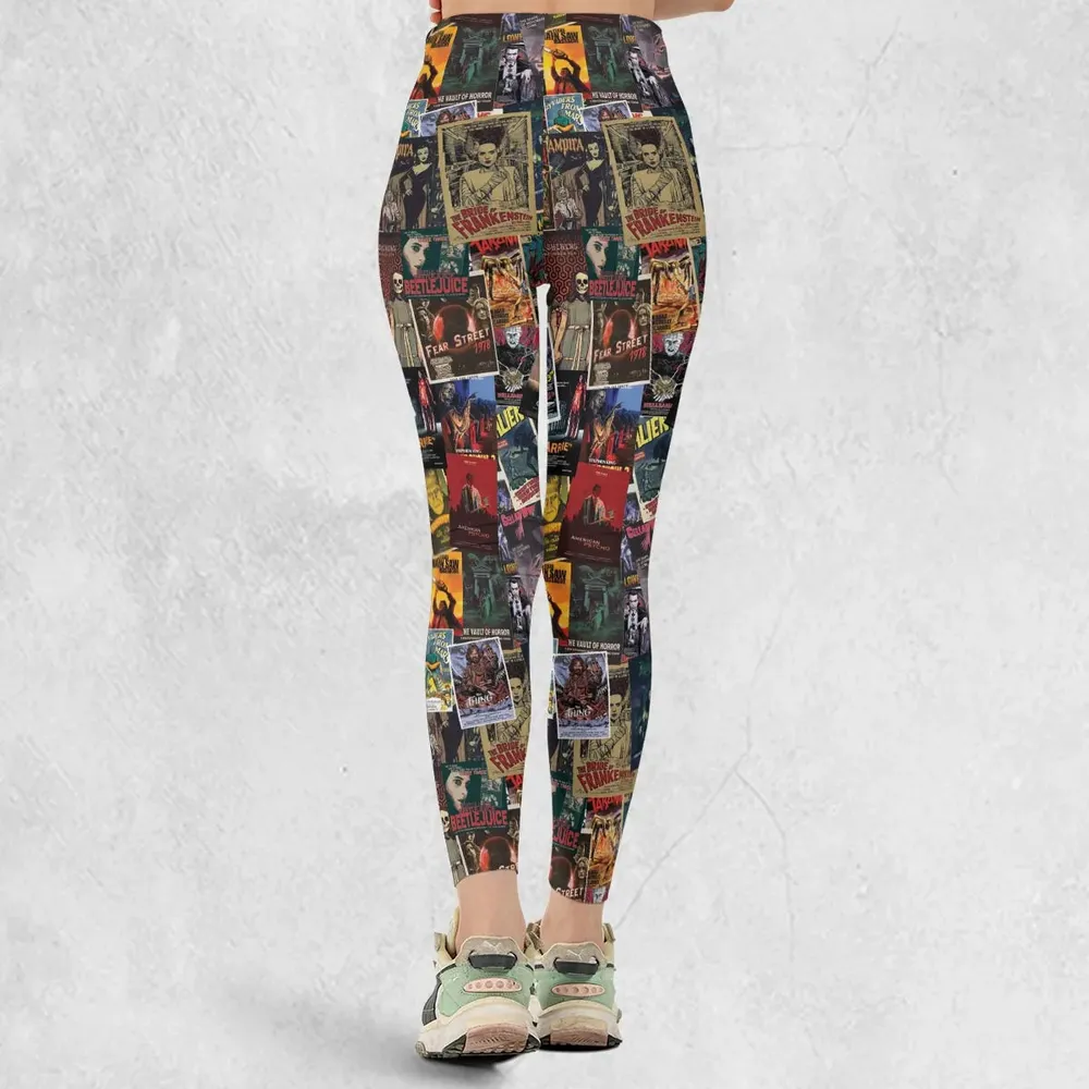 Vintage Horror Pattern Legging - 3