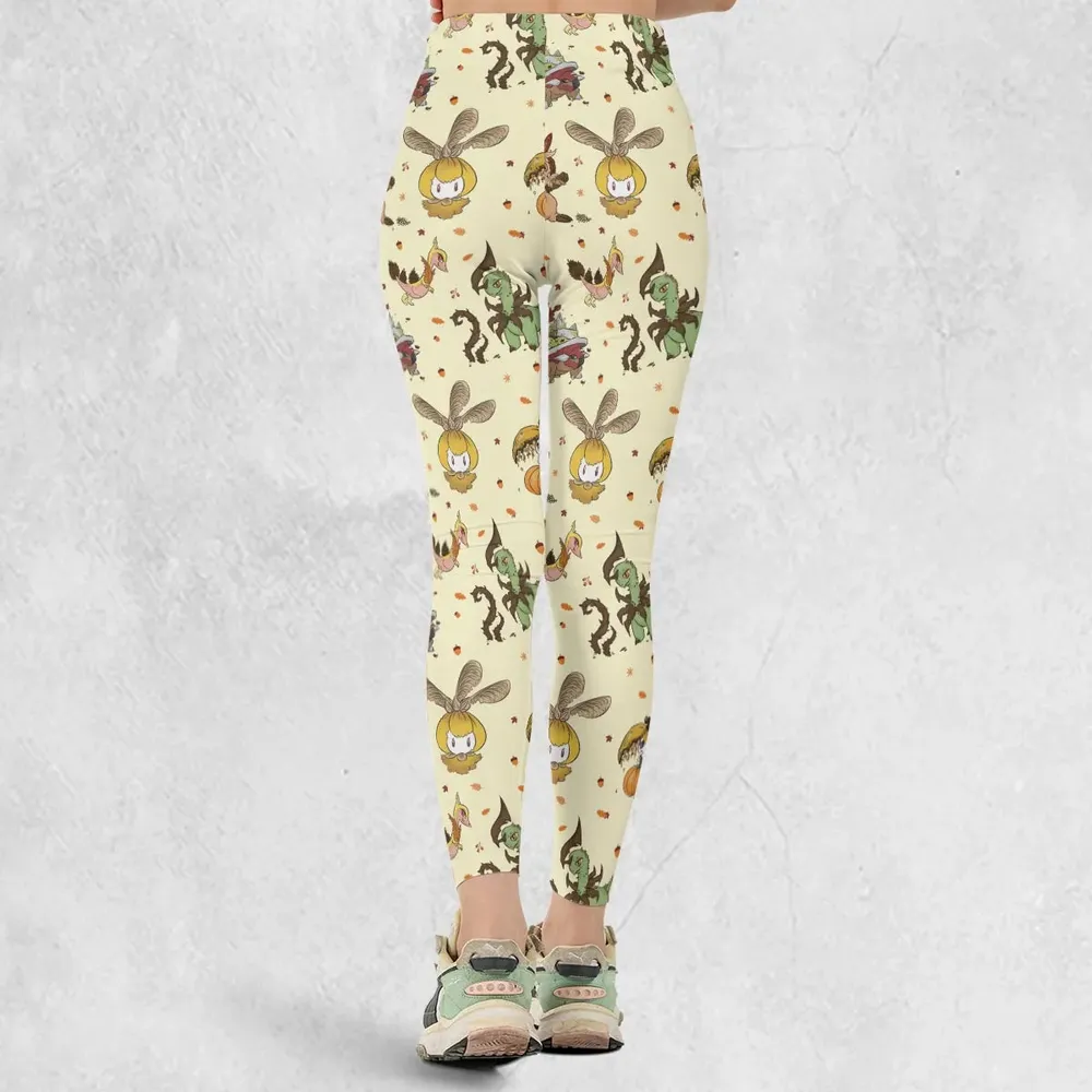 Autumn Vibes Pokemon Pattern Legging - 3