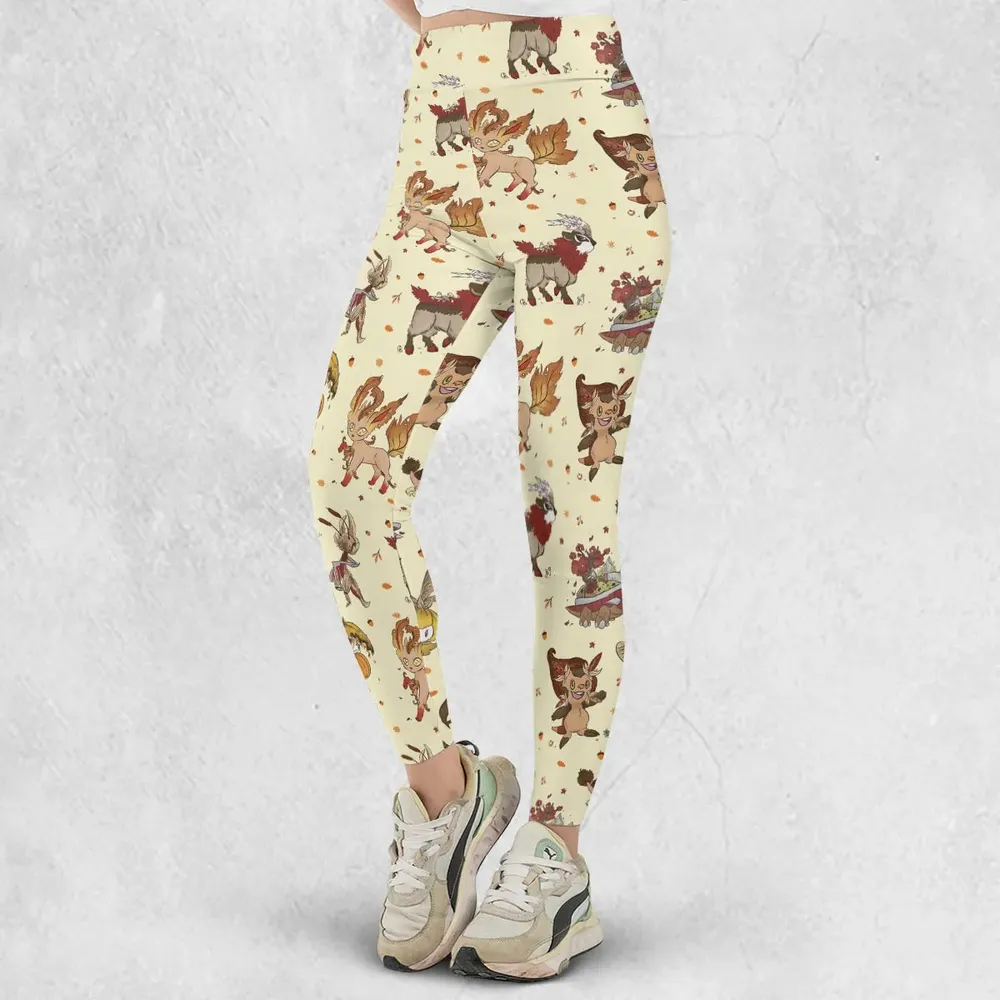 Autumn Vibes Pokemon Pattern Legging - 2