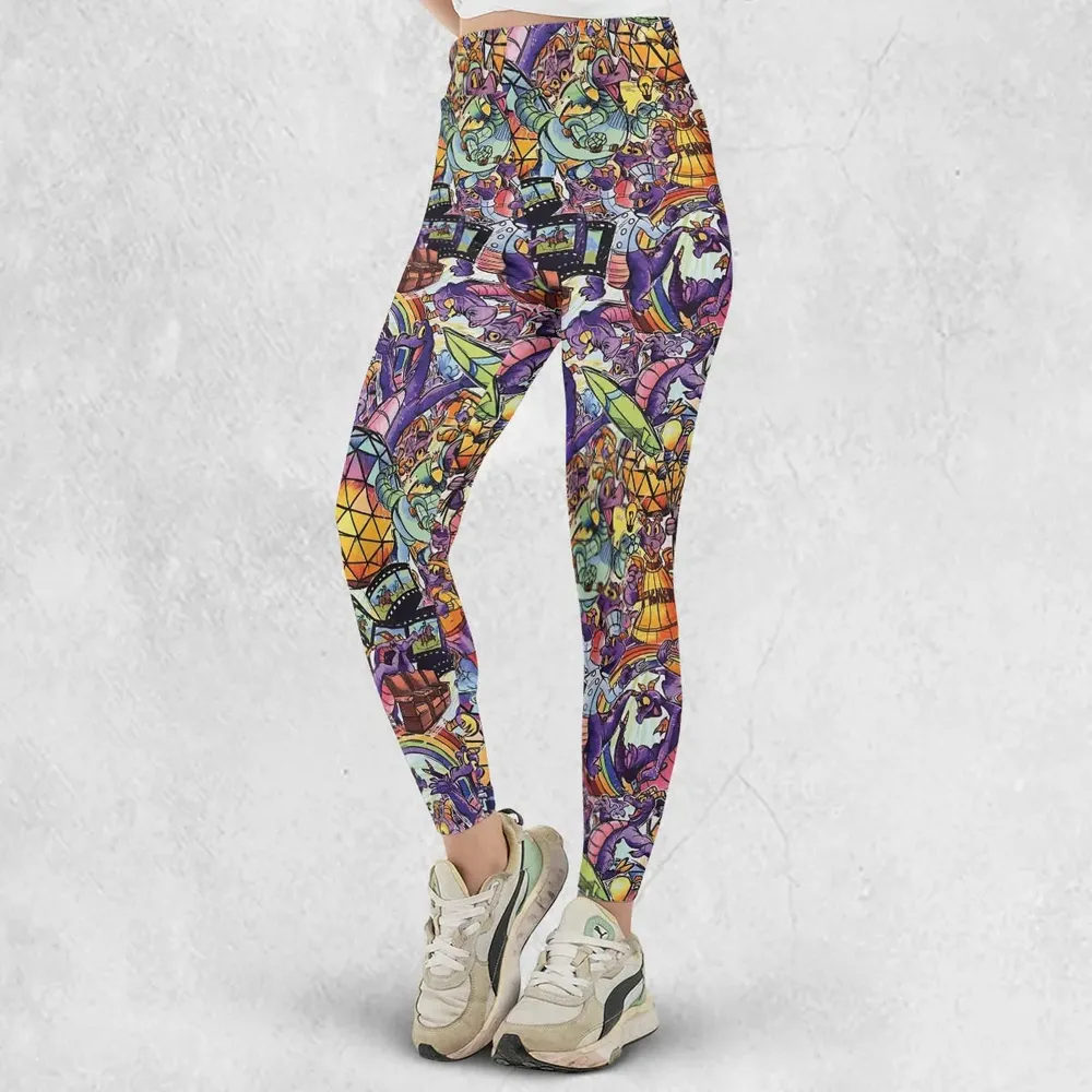 The Cute Dragon Figment Legging - 2