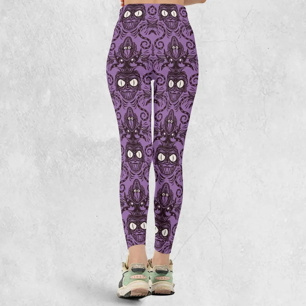 Beetlejuice Haunted Mansion Themed Legging - 3