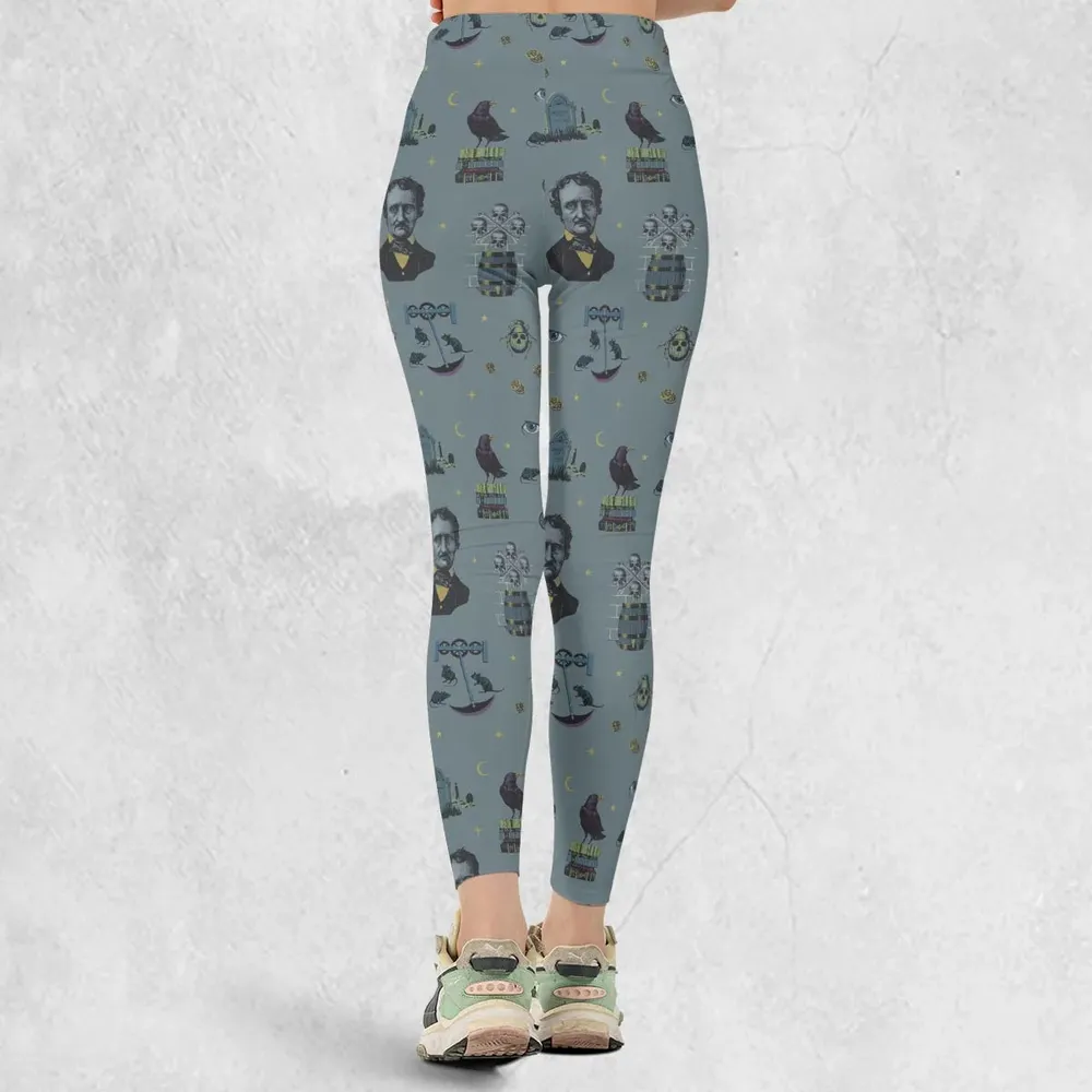 The Dark Themed Edgar Allan Poe Legging - 3