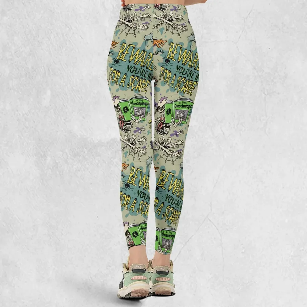 Beware You're In For A Scare Goosebumps Legging - 3