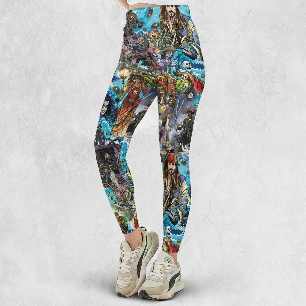 Travel And Fight Pirates of the Caribbean Legging - 2