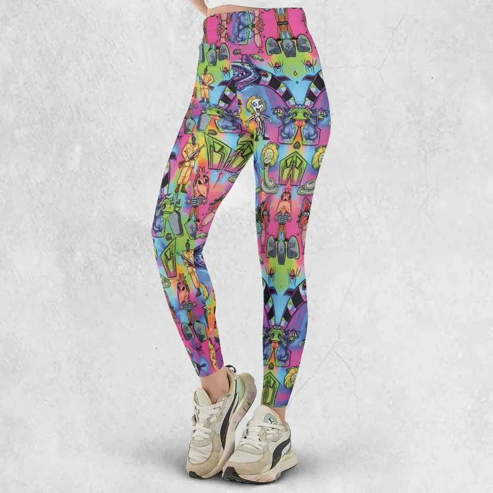 Hauntingly Stylish Beetlejuice Legging - 2