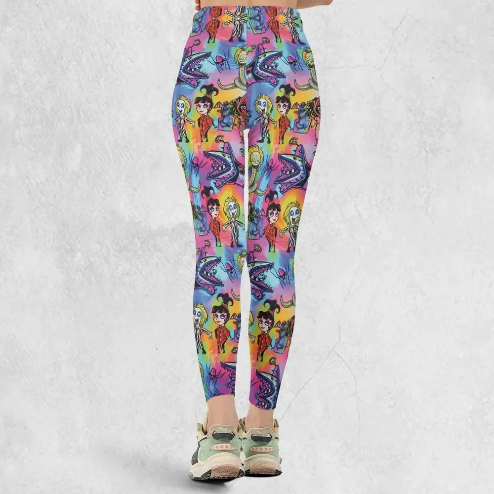 Hauntingly Stylish Beetlejuice Legging - 3