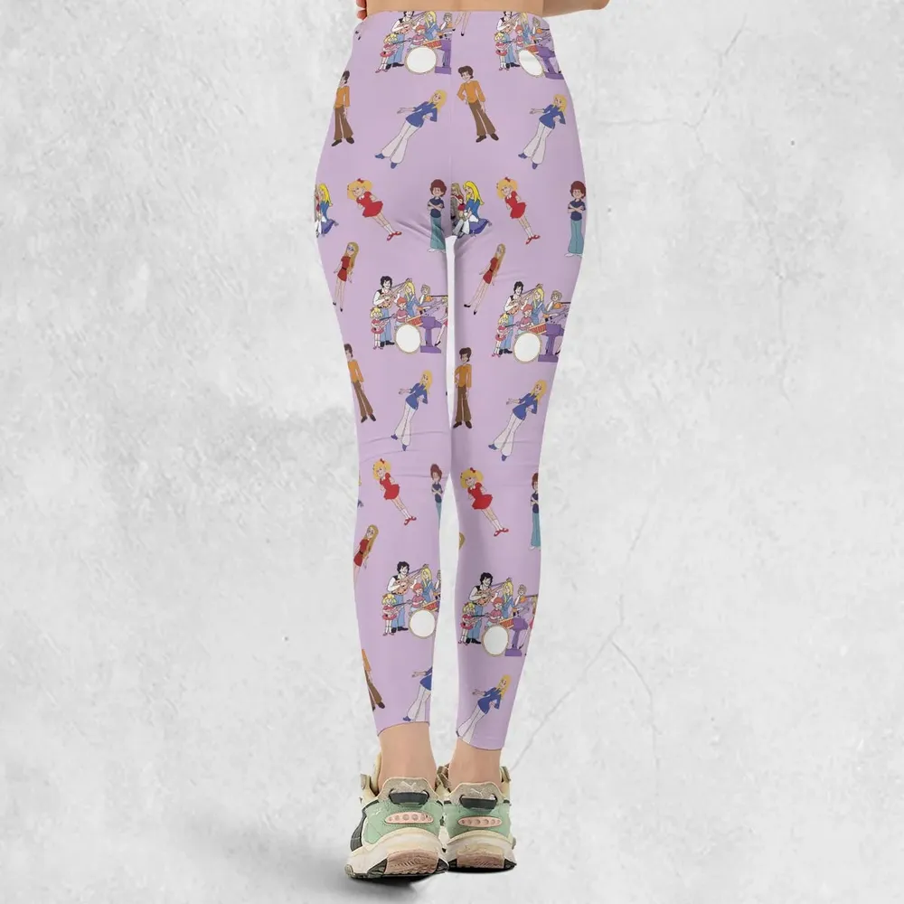 70s The Brady Kids Cartoon Legging - 3