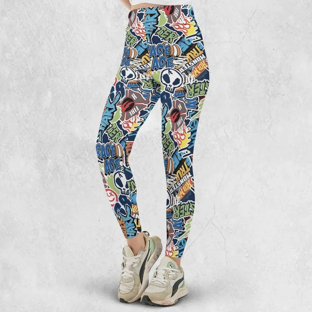 Hot Wheels Monster Trucks Logos Legging - 2
