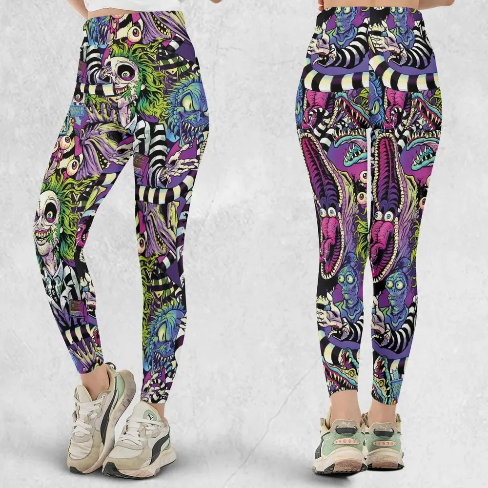 Stay Spooky Beetlejuice Legging - 1