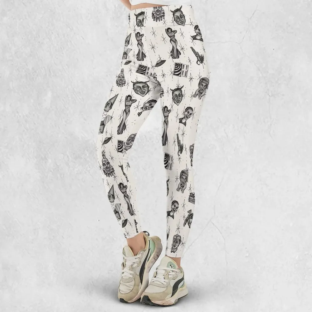 The Twilight Zone Characters Pattern Legging - 2