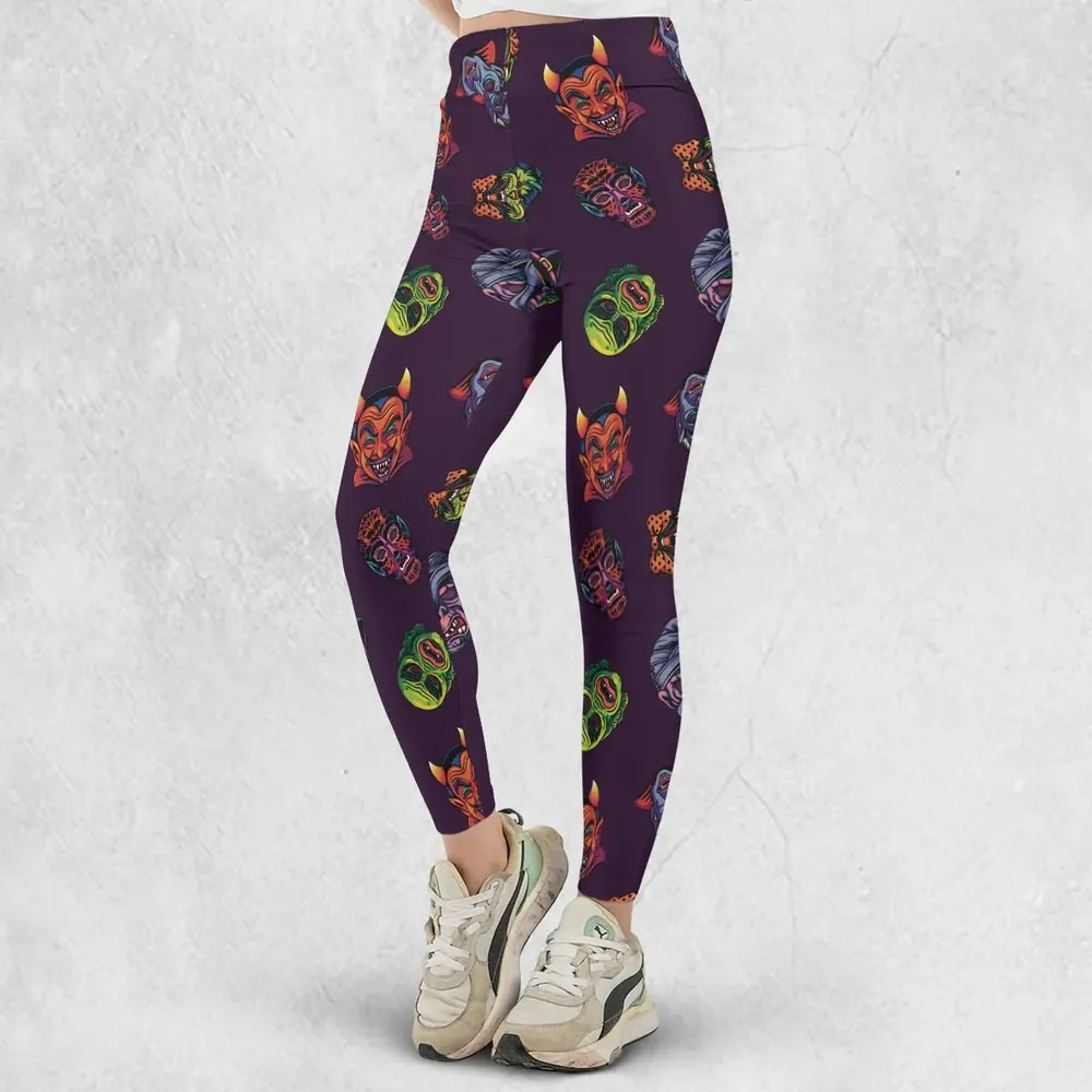 Beast Mode On Monster Masks Legging - 2