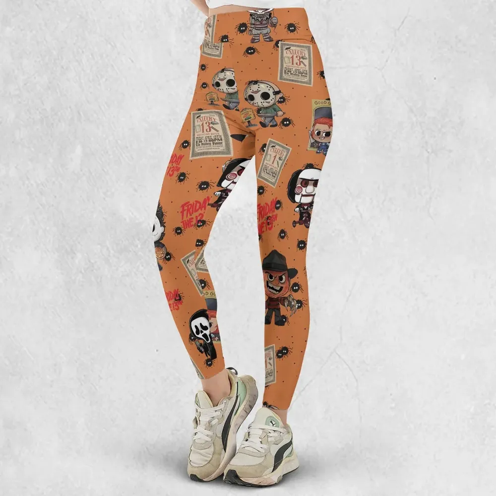 Chibi Horror Characters Legging - 2