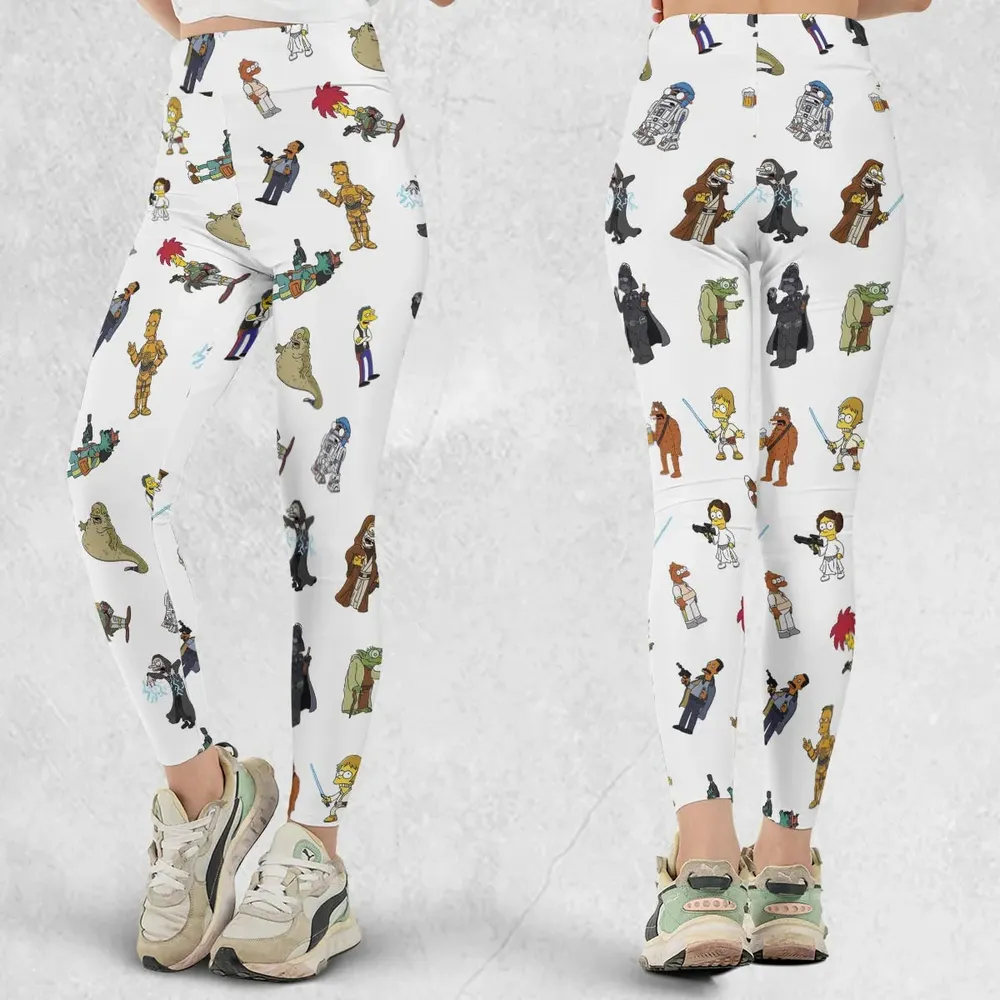 Simpsons Star Wars Mashup Legging - 1