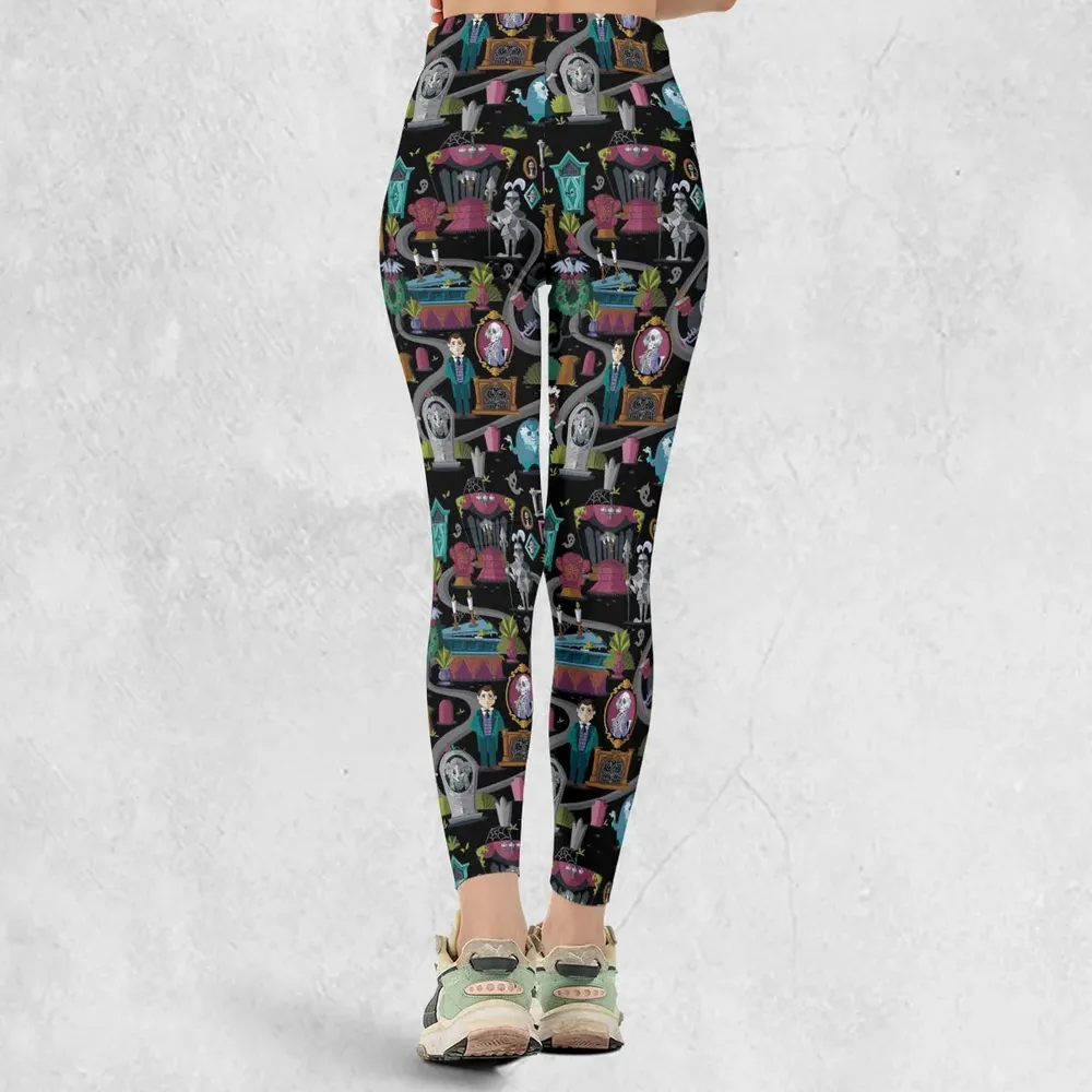 Haunted Mansion Map Legging - 3