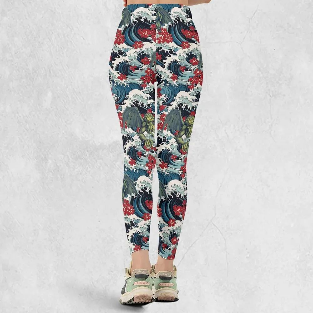 Great Waves Cthulhu Legging - 3