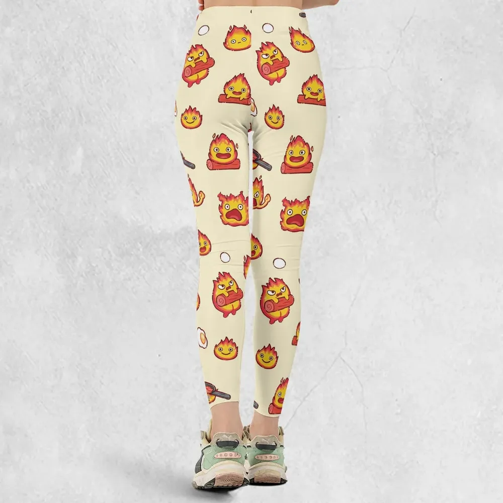 Calcifer Howl’s Moving Castle Legging - 3