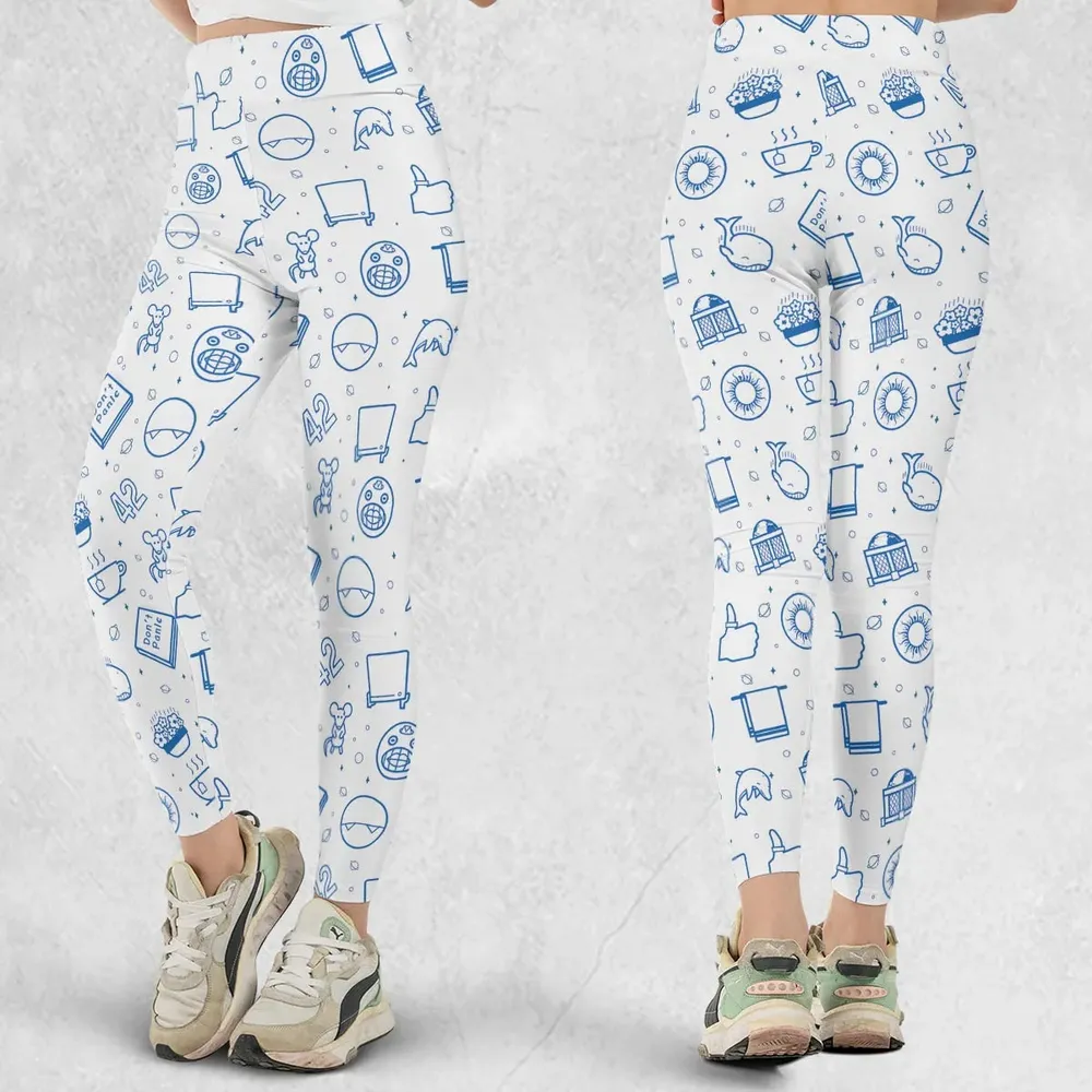 Don't Panic Life 42 The Hitchhiker's Guide to the Galaxy Legging - 1