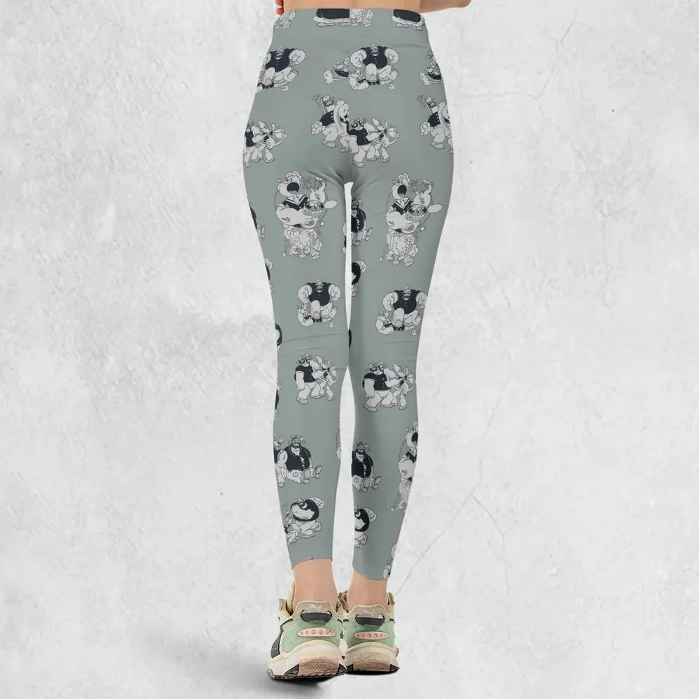60s Sailors Battle Pattern Legging - 3