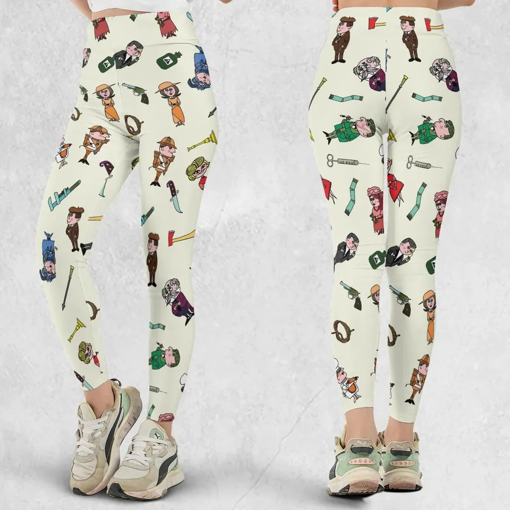 Clue Board Game Characters Legging - 1