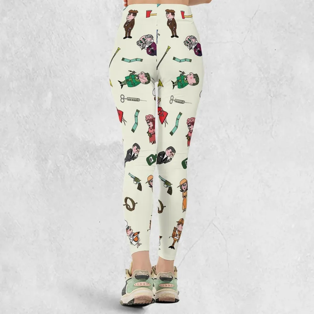 Clue Board Game Characters Legging - 3