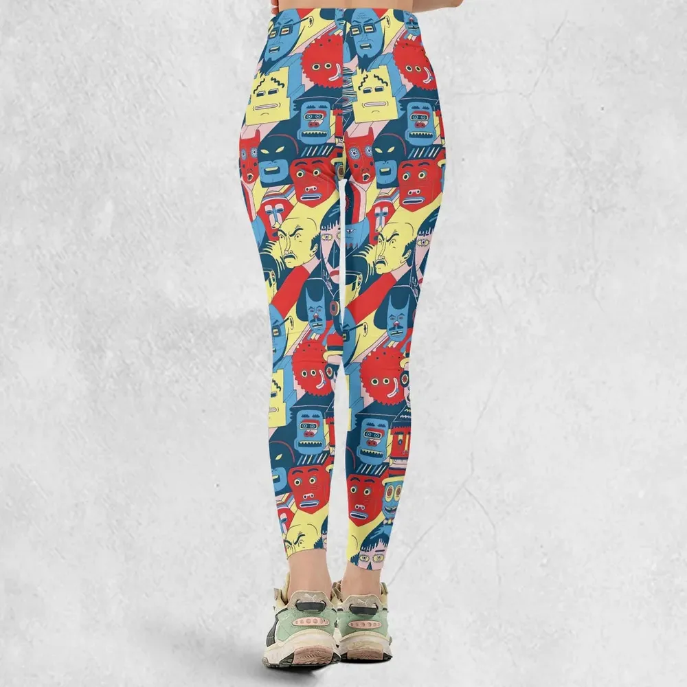 Trash Monsters Adult Swim Legging - 3