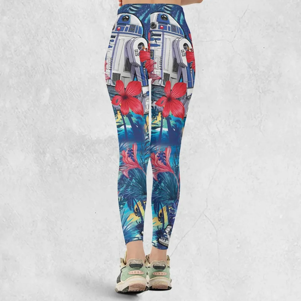 Summer Vacation R2 D2 Tropical Legging - 3