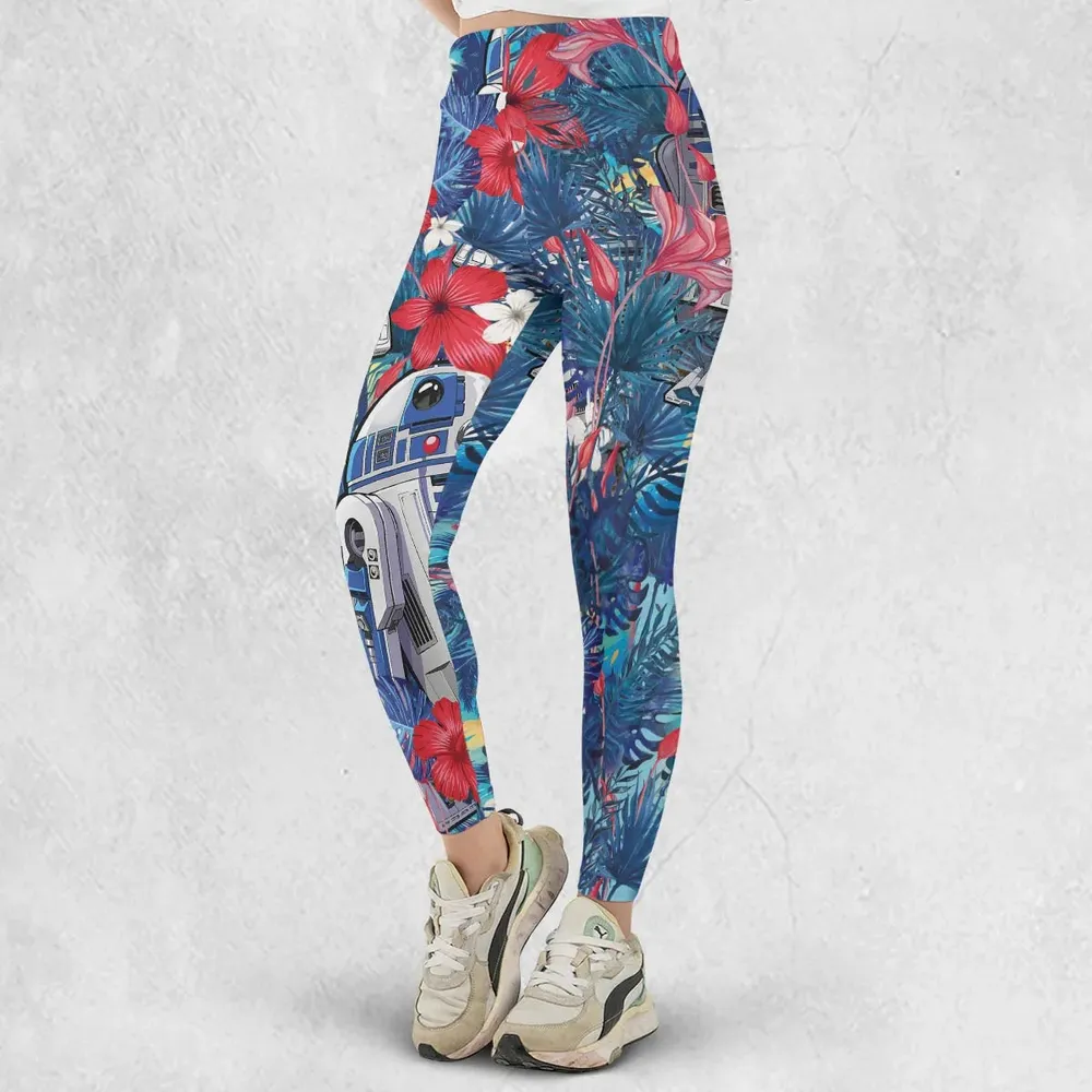 Summer Vacation R2 D2 Tropical Legging - 2