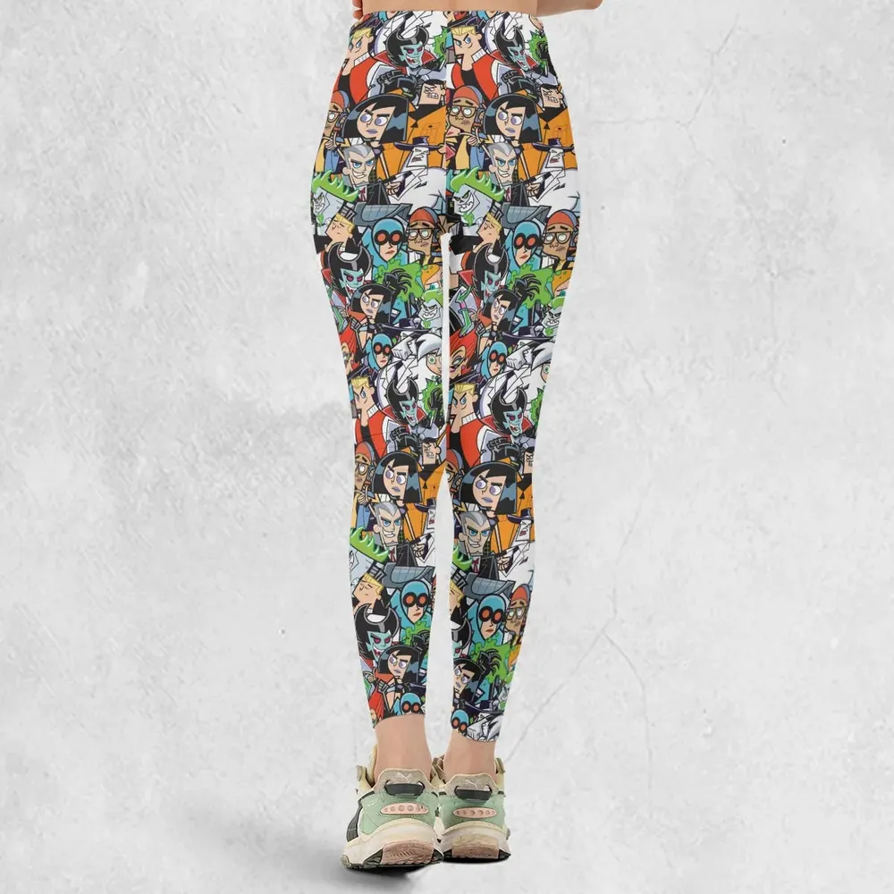 Danny Phantom Characters Collage Legging - 3